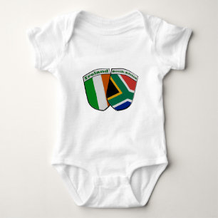 South African & Irish Flag Friendship Badges Baby Bodysuit