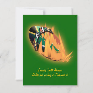 South African rugby invitations template