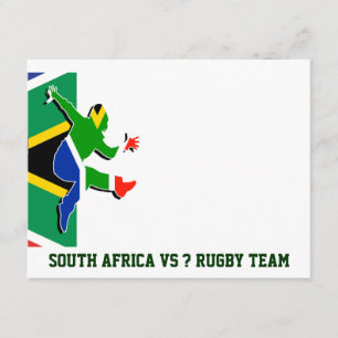 South African rugby invitations template
