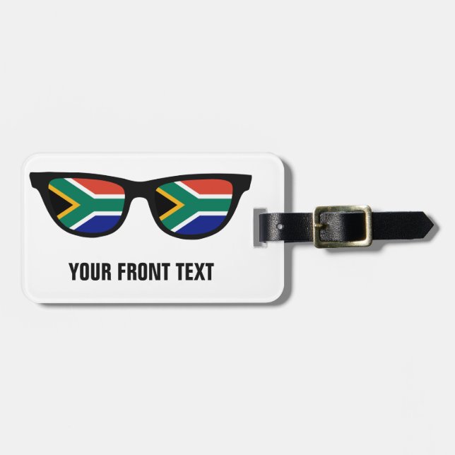South African Shades custom luggage tag (Front Horizontal)