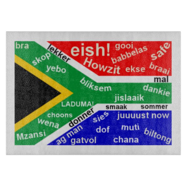 South African Slang Chopping Board (Front)
