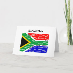 South African Slang Greeting Card - Customizable