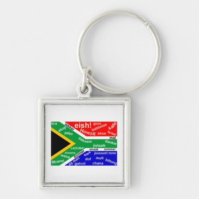 South African Slang Key Chain - Customizable (Front)
