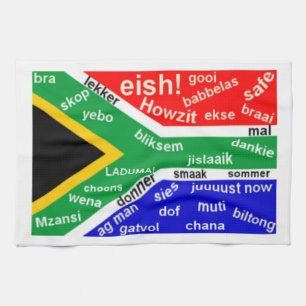 South African Slang Kitchen Towel - Customizable