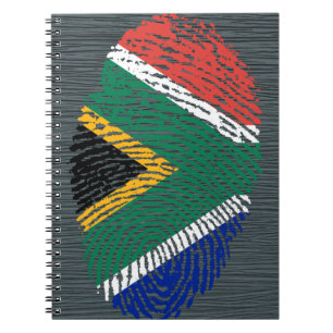 South African touch fingerprint flag Notebook