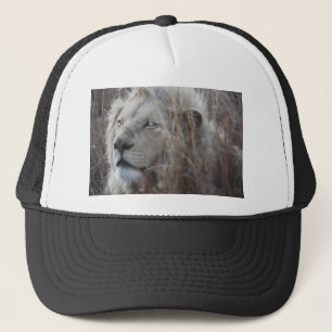 South African White Lion close up Trucker Hat