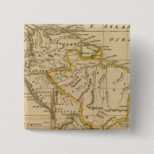 South America 11 2 Inch Square Button