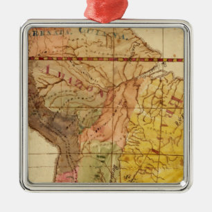 South America 15 Metal Ornament