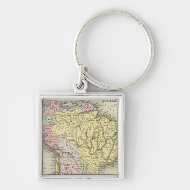 South America 18 Keychain (Front)