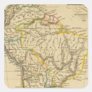 South America 18 Square Sticker