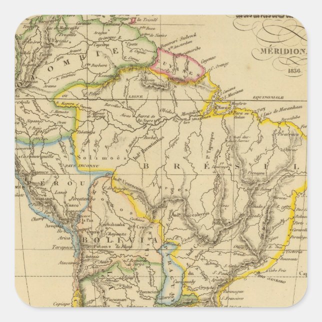 South America 18 Square Sticker (Front)
