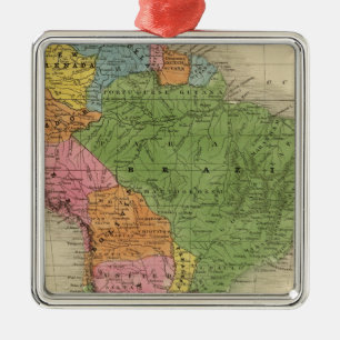 South America 30 Metal Ornament