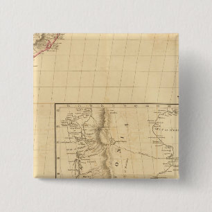 South America 33 2 Inch Square Button