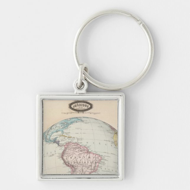 South America 6 Keychain (Front)