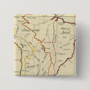 South America 9 2 Inch Square Button