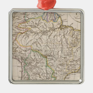 South America 9 Metal Ornament