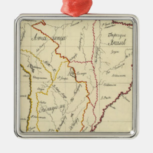 South America 9 Metal Ornament