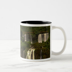 South America, Argentina, Brazil, Igwacu Falls, Two-Tone Coffee Mug