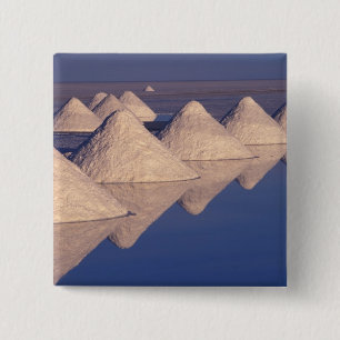 South America, Bolivia. Salar de Uyuni 2 Inch Square Button