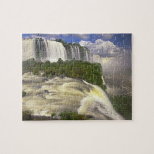 South America, Brazil, Igwacu Falls. Glorious Jigsaw Puzzle