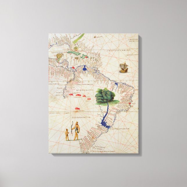 South America Canvas Print (Front)
