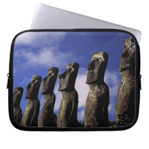 South America, Chile, Easter Island, Ahu Akiri. Laptop Sleeve