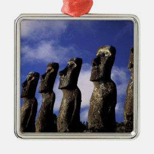 South America, Chile, Easter Island, Ahu Akiri. Metal Ornament
