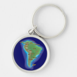 South America Keychain