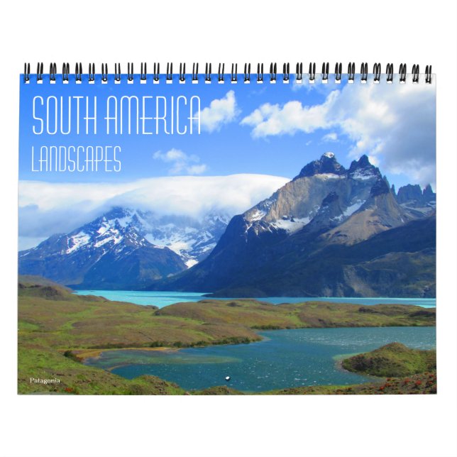 south america landscapes 2026 (with locations) calendar (Cover)
