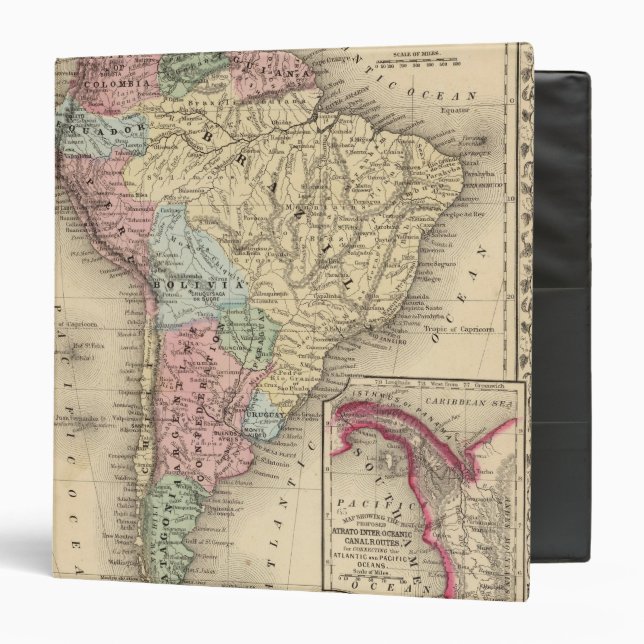 South America Map by Mitchell Binder (Front/Inside)