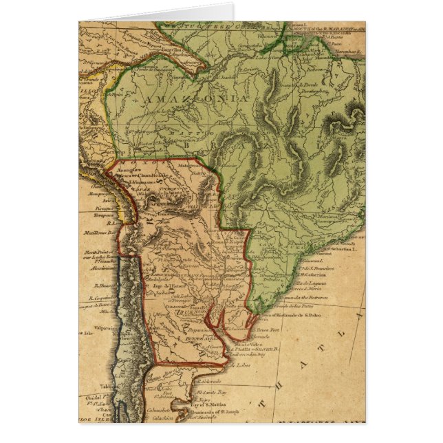 South America  Map by Worcester (Front)
