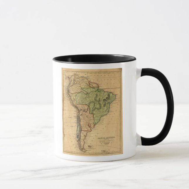 South America  Map by Worcester Mug (Right)