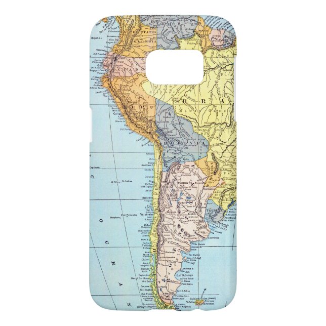 SOUTH AMERICA: MAP, c1890 Case-Mate Samsung Galaxy Case (Back)