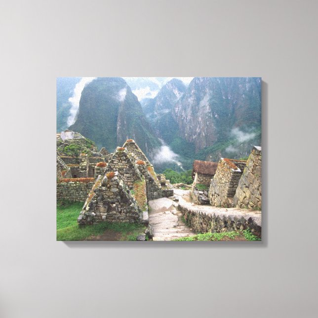 South America, Peru, Machu Picchu Canvas Print (Front)