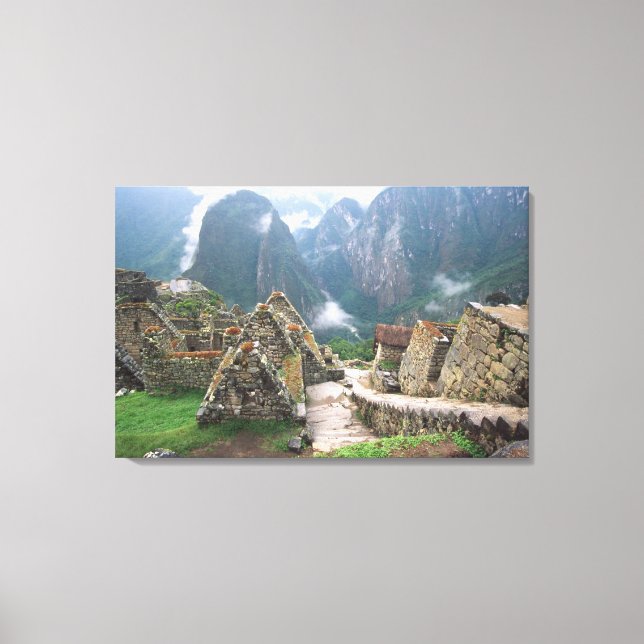 South America, Peru, Machu Picchu Canvas Print (Front)