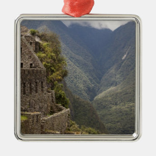 South America, Peru, Machu Picchu. Stone ruins Metal Ornament