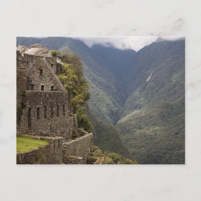 South America, Peru, Machu Picchu. Stone ruins Postcard (Front)