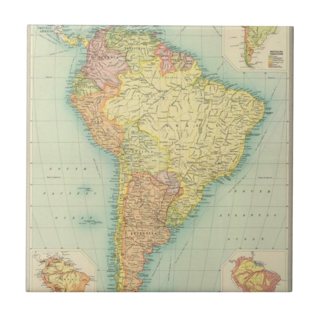 South America political Tile (Front)