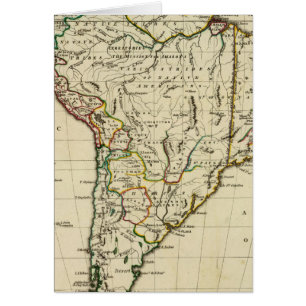 South America with boundaries outlined