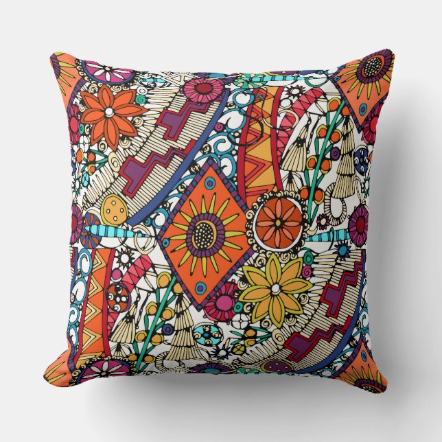 South American dance Throw Pillow (Front)