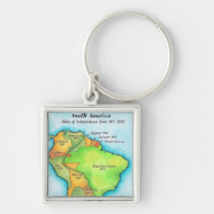 South American Independence Keychain
