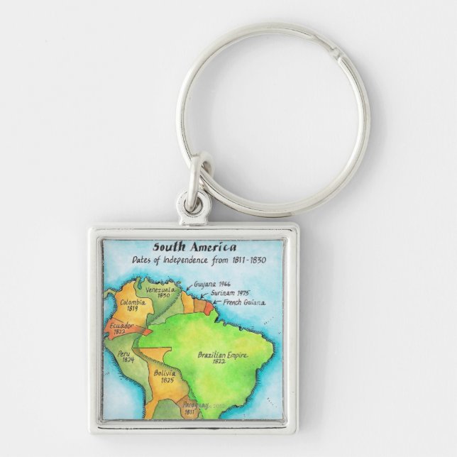 South American Independence Keychain (Front)