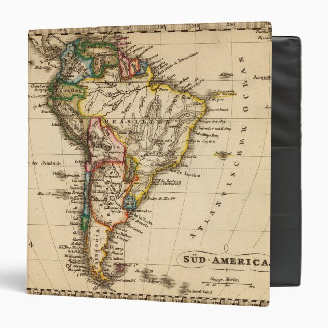 South American Map Binder (Front/Inside)