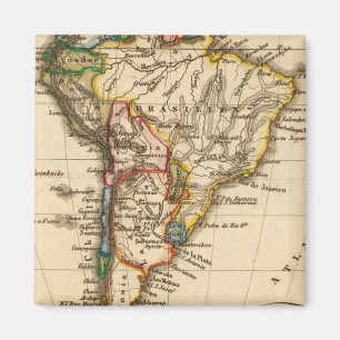 South American Map Magnet