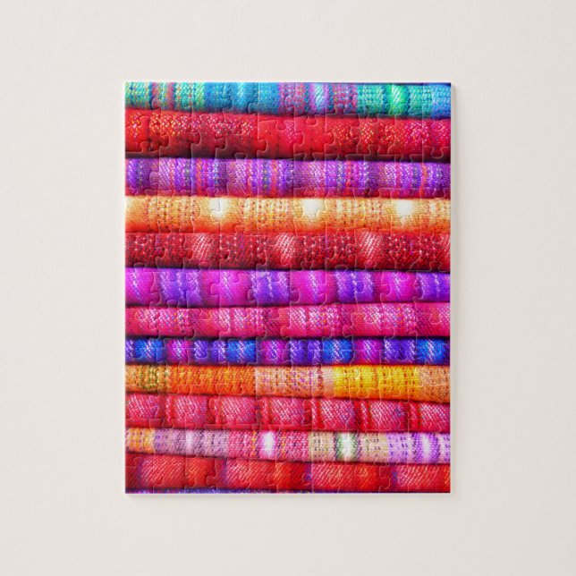 South American Stripe Fabrics Jigsaw Puzzle (Vertical)