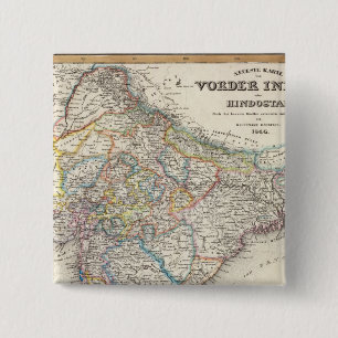 South Asia 2 Inch Square Button