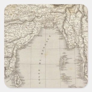 South Asia, India Square Sticker