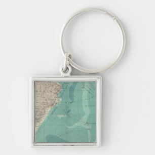 South Atlantic Ocean Keychain