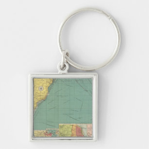South Atlantic Ocean Keychain