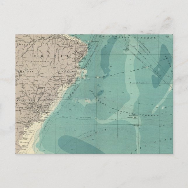 South Atlantic Ocean Postcard (Front)